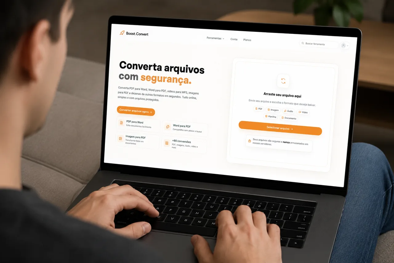 Notebook exibindo a experi&ecirc;ncia do BoostConvert